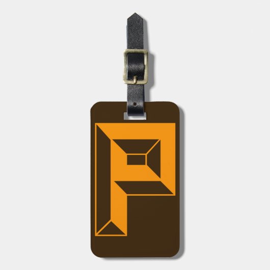 Initialbrief P Gepäckanhänger (Vorderseite vertikal)