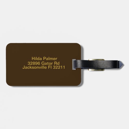 Initialbrief P Gepäckanhänger (Rückseite horizontal)