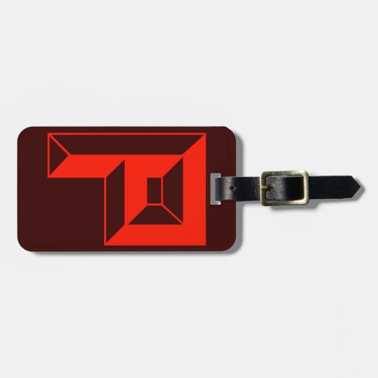 Initialbrief P Gepäckanhänger (Vorderseite horizontal)