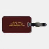 Initialbrief P Gepäckanhänger (Rückseite horizontal)