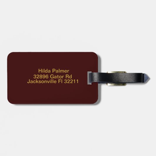 Initialbrief P Gepäckanhänger (Rückseite horizontal)