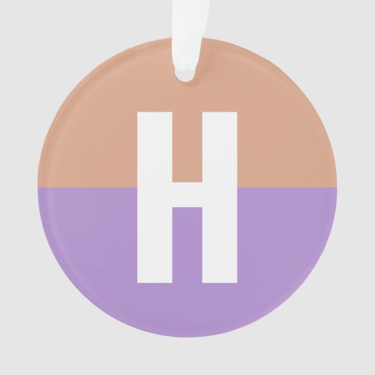 Initialbrief von elegantem Pastel-Colorblock Ornament (Vorderseite)