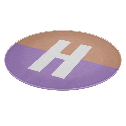 Initialbrief von elegantem Pastel-Colorblock Schneidebrett (Ecke)