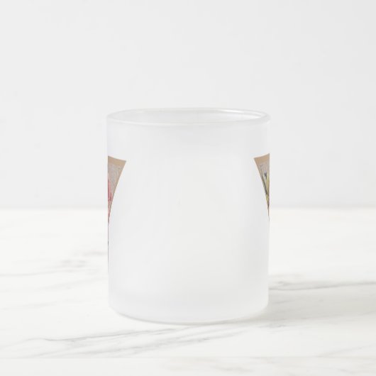 Initialbrief Y Monogramm für rustikale Flora Mattglastasse (Mittel)