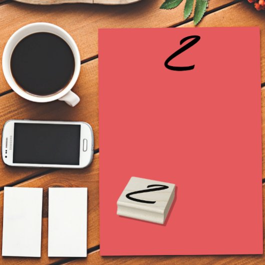 Initialbrief Z Gummistempel