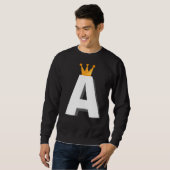 Initialbuchstabe A Alphabet Sweatshirt (Vorne ganz)