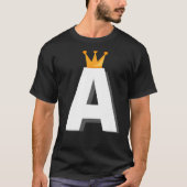 Initialbuchstabe A Alphabet T-Shirt (Vorderseite)