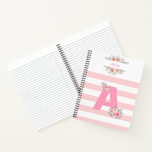 Initialbuchstabe A Notizblock (Innenseite)