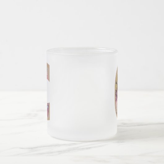 Initialbuchstabe C Monogramm der Rustikalen Floral Mattglastasse (Mittel)