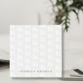 Initialbuchstabe der beruflichen Seitengrüne Monog Post-it Klebezettel