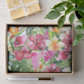 Initialbuchstabe des hellen tropischen Floral-Mono Seidenpapier (Geschenk)