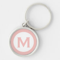 Initialbuchstabe des rosa klassischen Monogramms