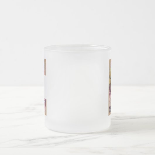 Initialbuchstabe E Monogramm für rustikale Flora Mattglastasse (Mittel)