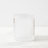 Initialbuchstabe F Monogramm für rustikale Bläsche Mattglastasse (Mittel)