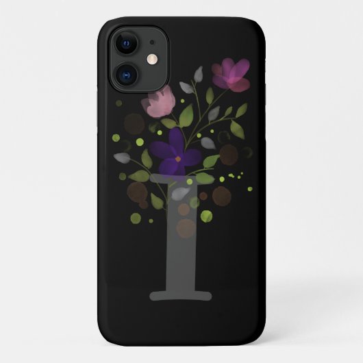 Initialbuchstabe I Plus Blumendesign Case-Mate iPhone Hülle (Rückseite)