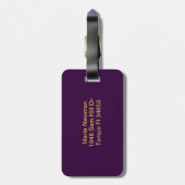 Initialbuchstabe N Gepäckanhänger (Rückseite vertikal)