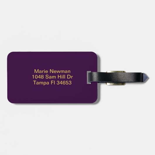 Initialbuchstabe N Gepäckanhänger (Rückseite horizontal)