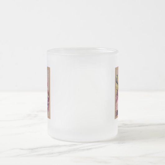 Initialbuchstabe N Monogramm für rustikale Floral Mattglastasse (Mittel)