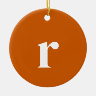 Initialbuchstabe Tawny | Trendy Minimalistisch Keramik Ornament