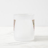 Initialbuchstabe V Monogramm für rustikale Flora Mattglastasse (Mittel)