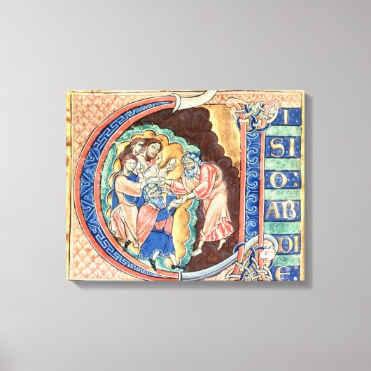 Initialbuchstabe 'V' Visio Abdie Leinwanddruck (Vorderseite)