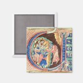 Initialbuchstabe 'V' Visio Abdie Magnet (Vorderseite/Rückseite)