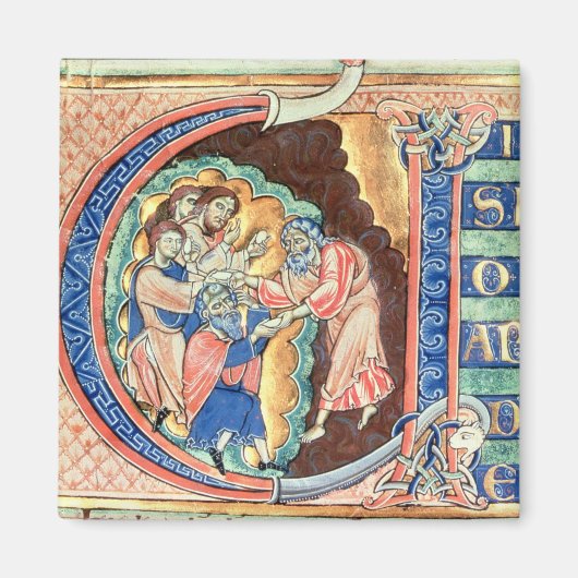 Initialbuchstabe 'V' Visio Abdie Magnet (Vorne)