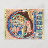 Initialbuchstabe 'V' Visio Abdie Postkarte (Vorderseite)