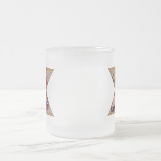 Initialbuchstabe X Monogramm für rustikale Flora Mattglastasse (Mittel)