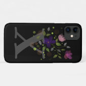 Initialbuchstabe X Plus Blumendesign Case-Mate iPhone Hülle (Rückseite (Horizontal))