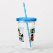 Initialbuchstaben für das benutzerdefinierte Foto  Acryltrinkbecher (Links)