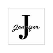 Initialbuchstaben und Name benutzerdefinierten Gummistempel (Prägung)