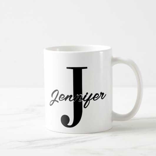 Initialbuchstaben und Name benutzerdefinierten Kaffeetasse (Rechts)
