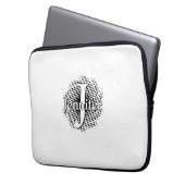 Initialbuchstaben und Name benutzerdefinierten Laptopschutzhülle (Vorderseite Links)