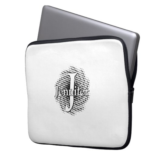Initialbuchstaben und Name benutzerdefinierten Laptopschutzhülle (Vorderseite Links)