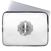 Initialbuchstaben und Name benutzerdefinierten Laptopschutzhülle (Vorderseite)