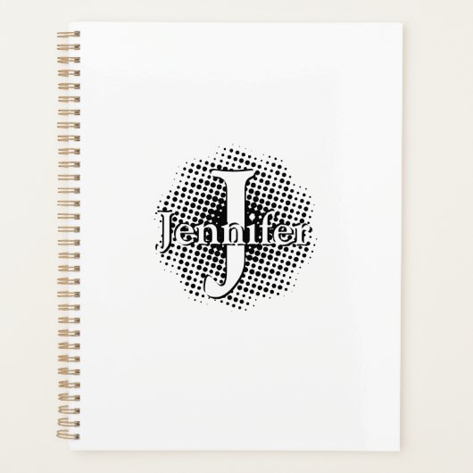 Initialbuchstaben und Name benutzerdefinierten Planer (Vorderseite)