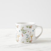 Initiale, Aquarell 1600er Blumenkunst 6oz Espressotasse (Rechts)