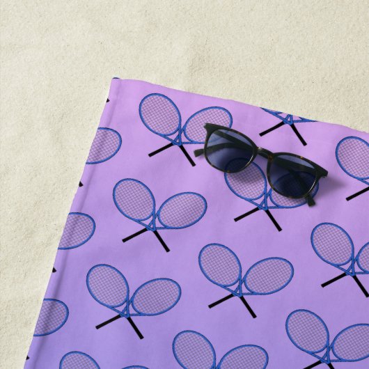 Initiale benutzerdefinierter Text gemustert blau p Strandtuch (Beispiel)