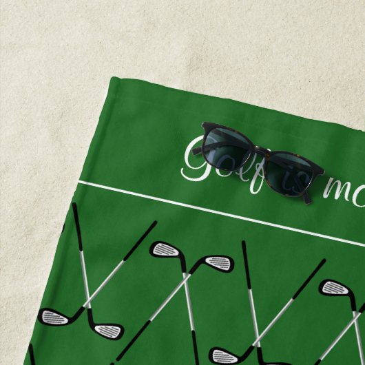 Initiale benutzerdefinierter Text gemustert grün Strandtuch (Beispiel)