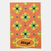 INITIALE Bright Birthday oder Anniversary Geschenk Geschirrtuch (Vertikal)