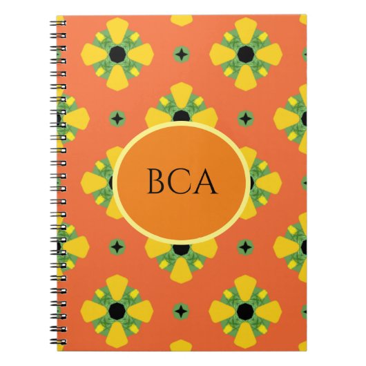 INITIALE Bright Birthday oder Anniversary Geschenk Notizblock (Vorderseite)