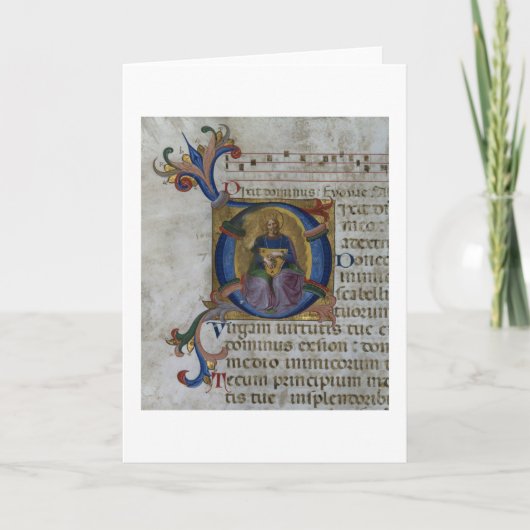 Initiale "D" Frau 531 f.169v Historiated Ki (Vorderseite)