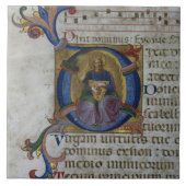 Initiale "D" Frau 531 f.169v Historiated Ki Fliese (Vorderseite)