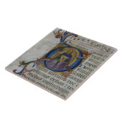 Initiale "D" Frau 531 f.169v Historiated Ki Fliese (Seite)