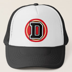 Initiale des Buchstaben "D" Truckerkappe