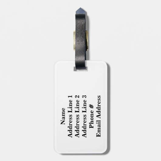 Initiale + Dünnes magentarotes und rosa Gepäckanhänger (Rückseite vertikal)