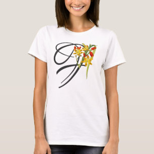 Initiale F, Vintage Falling Stars T-Shirt