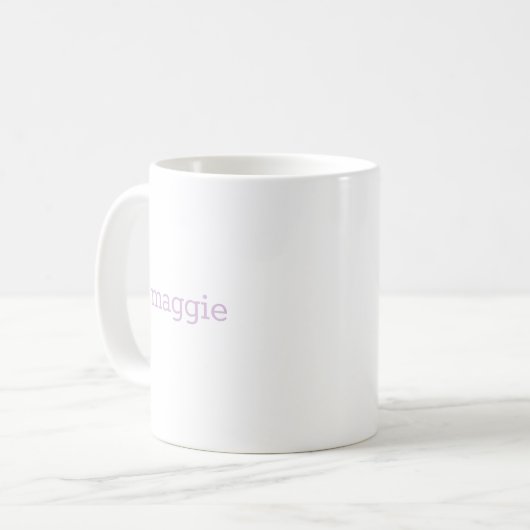 Initiale florale Monogramm Kaffeetasse (Vorderseite Links)