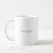 Initiale florale Monogramm Kaffeetasse (Links)